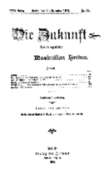 Die Zukunft, 14. Dezember, Jahrg. XXI, Bd. 81, Nr 11.