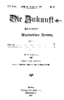 Die Zukunft, 11. Januar, Jahrg. XXI, Bd. 82, Nr 15.