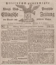 Elbingsche Zeitung, No. 5 Donnerstag, 16 Januar 1823