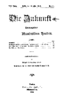 Die Zukunft, 22. März, Jahrg. XXI, Bd. 82, Nr 25.