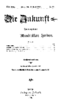 Die Zukunft, 19. April, Jahrg. XXI, Bd. 83, Nr 29.