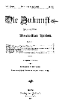 Die Zukunft, 3. Mai, Jahrg. XXI, Bd. 83, Nr 31.