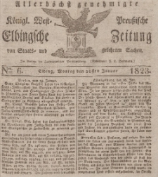 Elbingsche Zeitung, No. 6 Montag, 20 Januar 1823