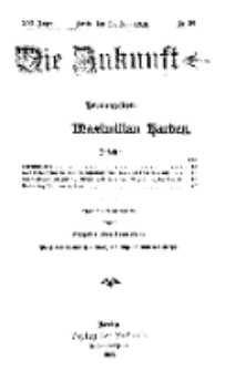 Die Zukunft, 28. Juni, Jahrg. XXI, Bd. 83, Nr 39.