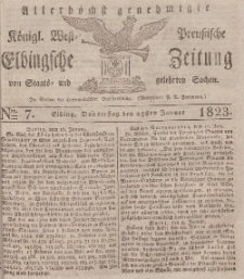 Elbingsche Zeitung, No. 7 Donnerstag, 23 Januar 1823