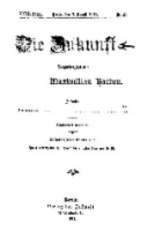 Die Zukunft, 7. August, Jahrg. XXIII, Bd. 92, Nr 45.