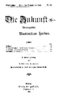 Die Zukunft, 11. September, Jahrg. XXIII, Bd. 92, Nr 50.