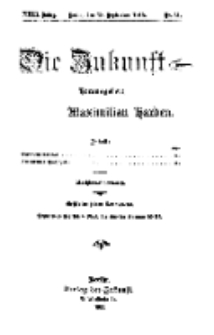 Die Zukunft, 18. September, Jahrg. XXIII, Bd. 92, Nr 51.