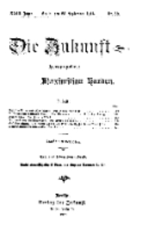 Die Zukunft, 25. September, Jahrg. XXIII, Bd. 92, Nr 52.