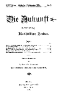 Die Zukunft, 13. November, Jahrg. XXIV, Bd. 93, Nr 7.