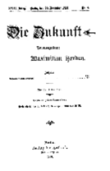 Die Zukunft, 20. November, Jahrg. XXIV, Bd. 93, Nr 8.