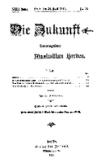 Die Zukunft, 24. April, Jahrg. XXIII, Bd. 91, Nr 30.