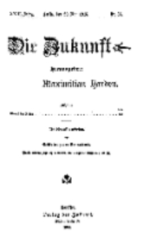 Die Zukunft, 29. Mai, Jahrg. XXIII, Bd. 91, Nr 35.