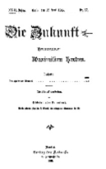 Die Zukunft, 12. Juni, Jahrg. XXIII, Bd. 91, Nr 37.