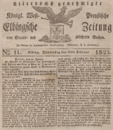 Elbingsche Zeitung, No. 11 Donnerstag, 6 Februar 1823