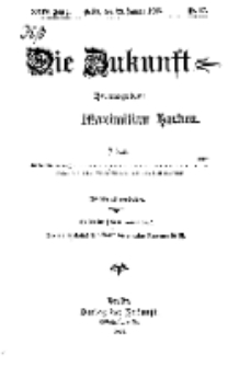 Die Zukunft, 29. Januar, Jahrg. XXIV, Bd. 94, Nr 17.