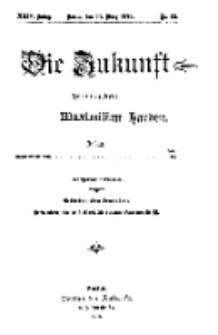 Die Zukunft, 11. März, Jahrg. XXIV, Bd. 94, Nr 23.