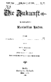 Die Zukunft, 8. April, Jahrg. XXIV, Bd. 95, Nr 27.