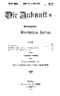 Die Zukunft, 6. Mai, Jahrg. XXIV, Bd. 95, Nr 31.