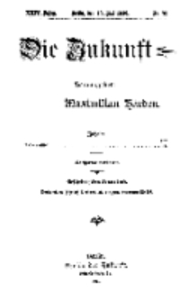 Die Zukunft, 13. Mai, Jahrg. XXIV, Bd. 95, Nr 32.