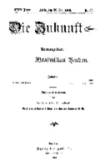 Die Zukunft, 20. Mai, Jahrg. XXIV, Bd. 95, Nr 33.
