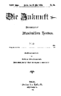 Die Zukunft, 27. Mai, Jahrg. XXIV, Bd. 95, Nr 34.