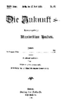 Die Zukunft, 17. Juni, Jahrg. XXIV, Bd. 95, Nr 37.