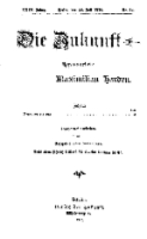 Die Zukunft, 22. Juli, Jahrg. XXIV, Bd. 96, Nr 42.