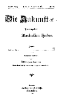 Die Zukunft, 5. August, Jahrg. XXIV, Bd. 96, Nr 44.