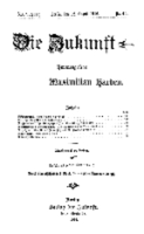 Die Zukunft, 12. August, Jahrg. XXIV, Bd. 96, Nr 45.