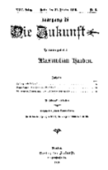 Die Zukunft, 21. Oktober, Jahrg. XXV, Bd. 97, Nr 3.