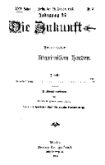 Die Zukunft, 28. Oktober, Jahrg. XXV, Bd. 97, Nr 4.