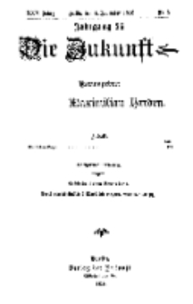 Die Zukunft, 4. November, Jahrg. XXV, Bd. 97, Nr 5.