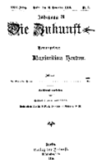 Die Zukunft, 18. November, Jahrg. XXV, Bd. 97, Nr 7.