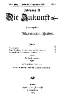 Die Zukunft, 25. November, Jahrg. XXV, Bd. 97, Nr 8.