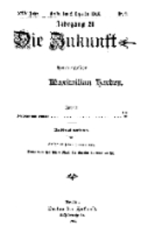 Die Zukunft, 2. Dezember, Jahrg. XXV, Bd. 97, Nr 9.