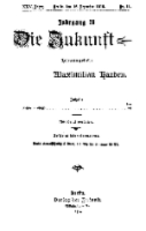 Die Zukunft, 16. Dezember, Jahrg. XXV, Bd. 97, Nr 11.