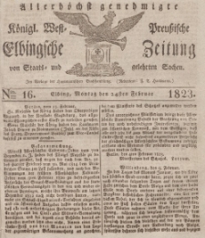 Elbingsche Zeitung, No. 16 Montag, 24 Februar 1823