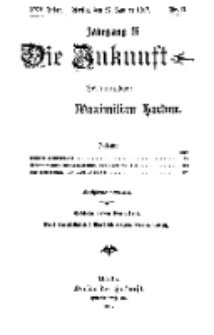 Die Zukunft, 27. Januar, Jahrg. XXV, Bd. 98, Nr 17.