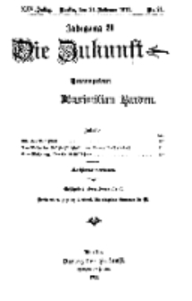 Die Zukunft, 24. Februar, Jahrg. XXV, Bd. 98, Nr 21.