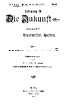 Die Zukunft, 10. März, Jahrg. XXV, Bd. 98, Nr 23.