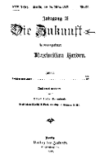 Die Zukunft, 24. März, Jahrg. XXV, Bd. 98, Nr 25.