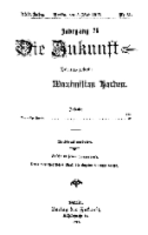 Die Zukunft, 5. Mai, Jahrg. XXV, Bd. 99, Nr 31.