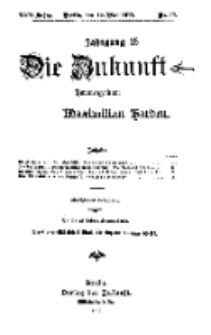 Die Zukunft, 19. Mai, Jahrg. XXV, Bd. 99, Nr 33.