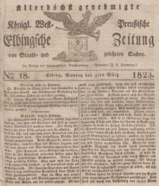 Elbingsche Zeitung, No. 18 Montag, 3 März 1823