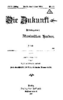 Die Zukunft, 1. Juni, Jahrg. XXVI, Bd. 101, Nr 27.