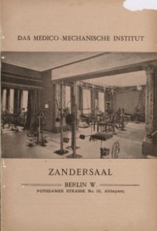 Das Medico-Mechanische Institut [ulotka]