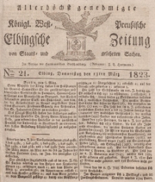 Elbingsche Zeitung, No. 21 Donnerstag, 13 März 1823