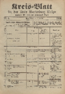Kreis-Blatt für den Kreis Marienburg Westpreussen, 20. Januar, Nr 5.