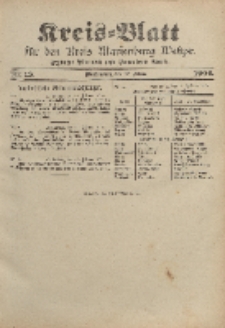 Kreis-Blatt für den Kreis Marienburg Westpreussen, 17. Februar, Nr 13.